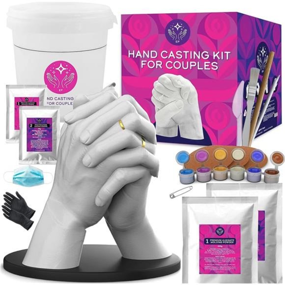 Hand Casting Kit for Couples with Practice Kit - Hand Mold Casting Kit - Picture 1 of 6